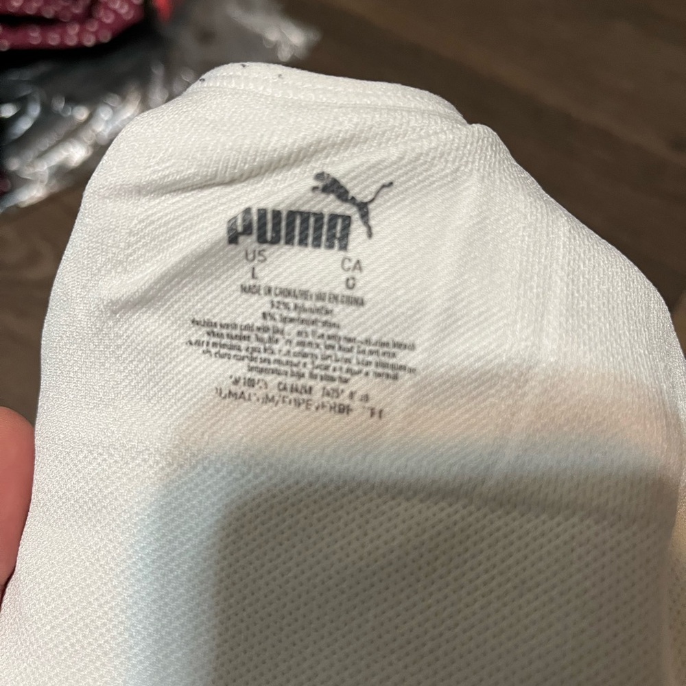 Puma Women's White Sports Bra - Picture 3 of 3